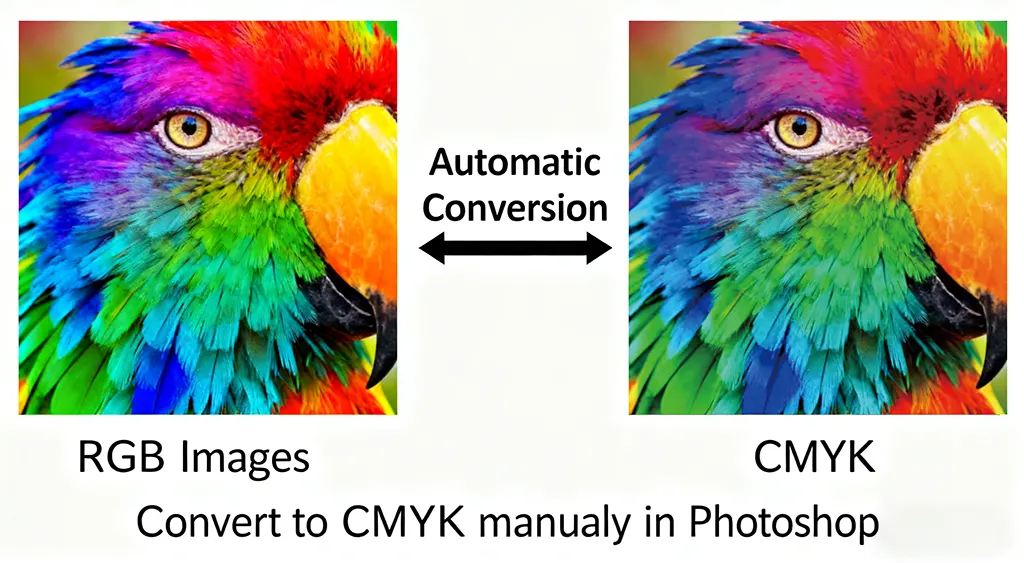 Manuelle Konvertierung in CMYK in Photoshop